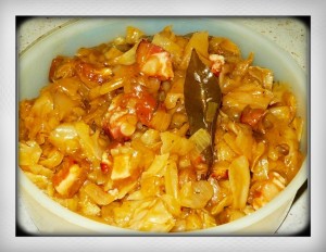 Russian food cabbage stew solyanka easy recipe